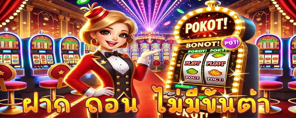 ฝาก ถอน ไม่มีขั้นต่ำ รับโบนัสทุกยอดฝากสูงสุด 300% สนุกครบทุกค่าย